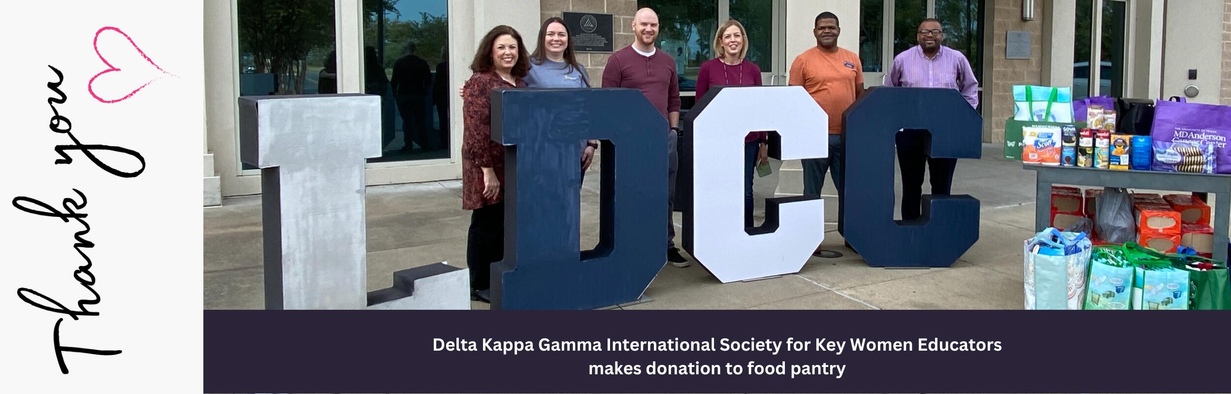 Delta Kappa Gamma Donates Food to Food Pantry
