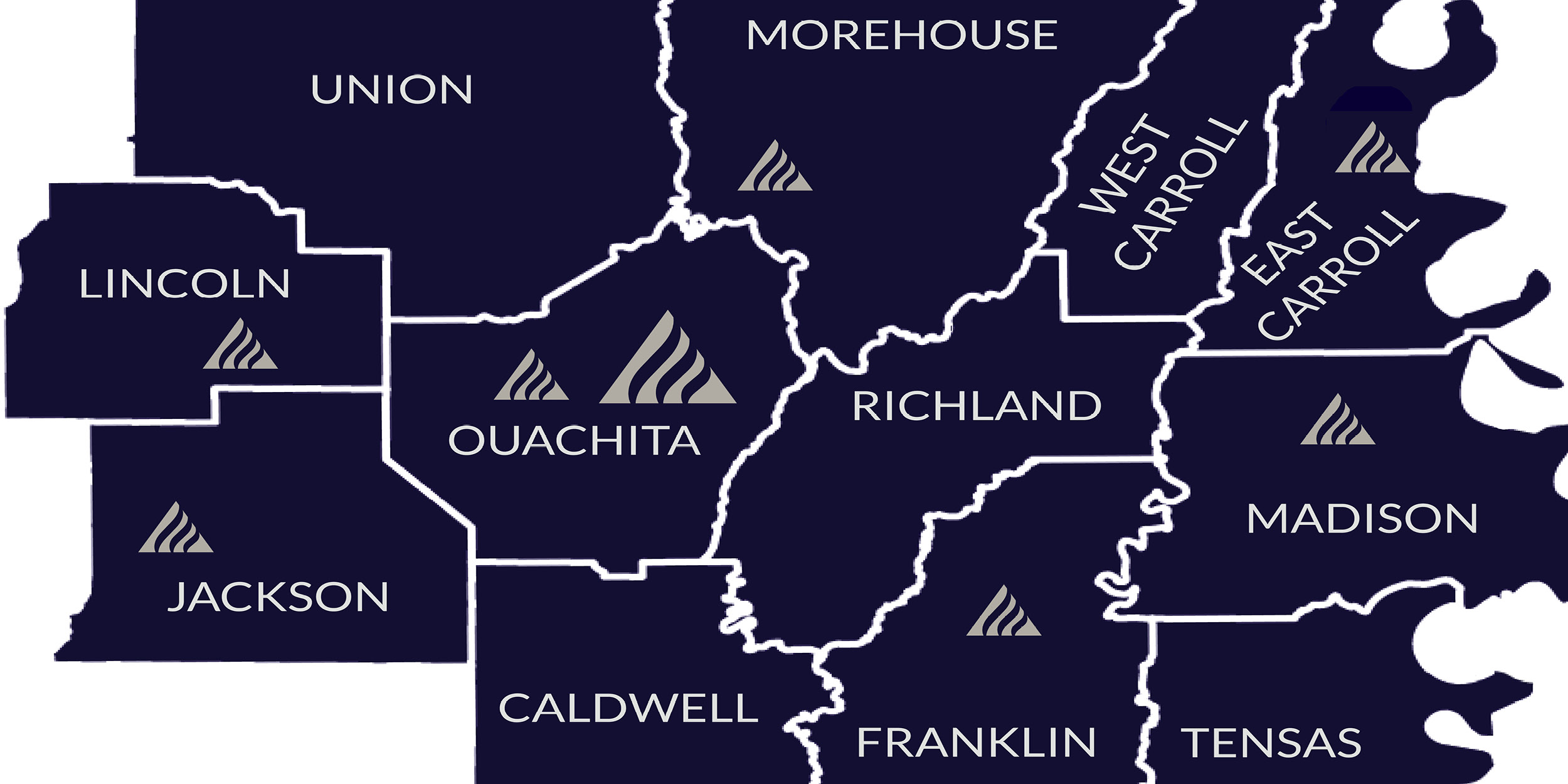 Parish Map with Campus Locations